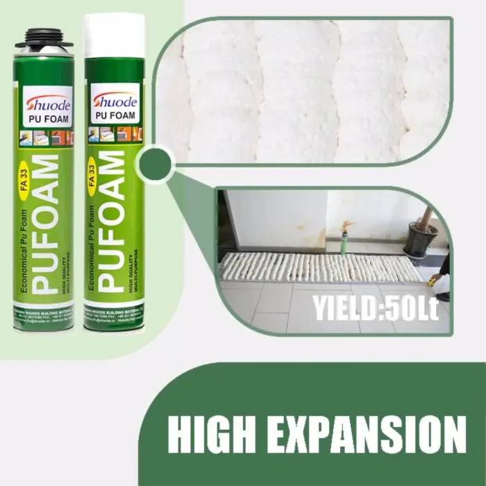PU Foam Spray for Wall Gap Repair (750ml) - Image 3