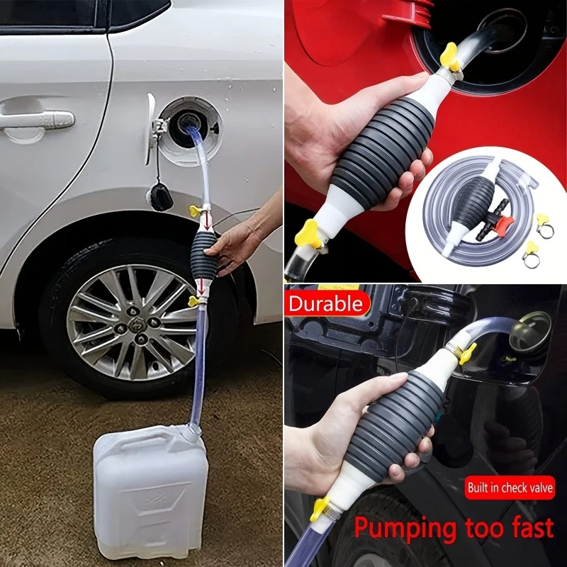 High-Flow Manual Siphon Fuel & Water Transfer Hand Pump
