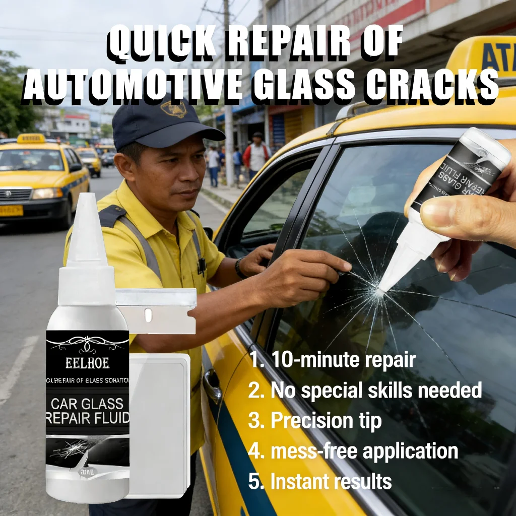Eelhoe Quick Fix Car Windshield & Glass Crack Repair Fluid