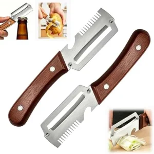 ২ পিস 3 in 1 Multi-Functional Stainless Steel Vegetable Peeler